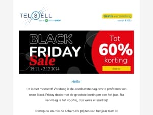 Laatste Dag Sale!