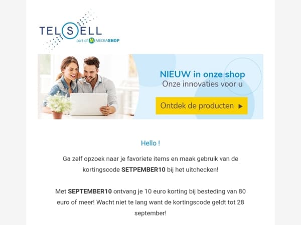 We geven 10 euro korting!