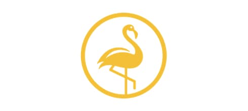 Logo van De Gele Flamingo