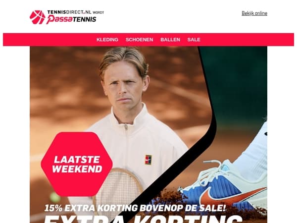 Laatste kans: 15% extra korting op SALE!