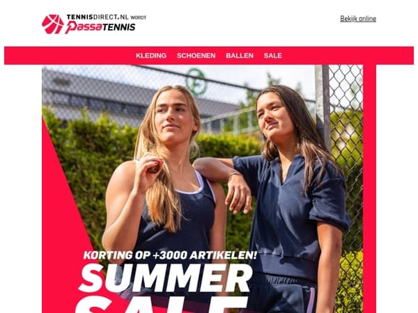 SUMMERSALE! Kortingen op 3000+ artikelen!