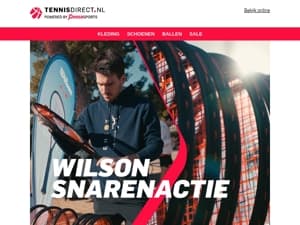 Wilson rackets weer op voorraad – profiteer van gratis snaar bij bespannen!