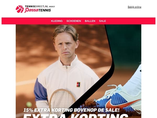 Extra 15% korting bovenop de SALE!