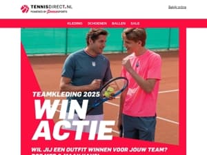 Win K-Swiss teamkleding t.w.v. €1000,-