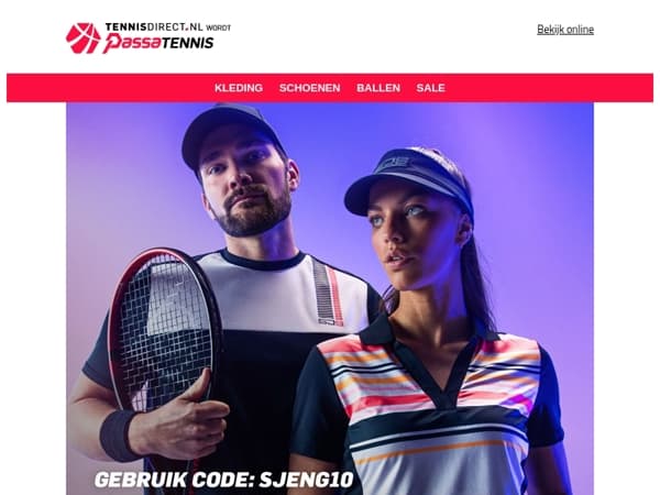10% korting op alles van Sjeng Sports