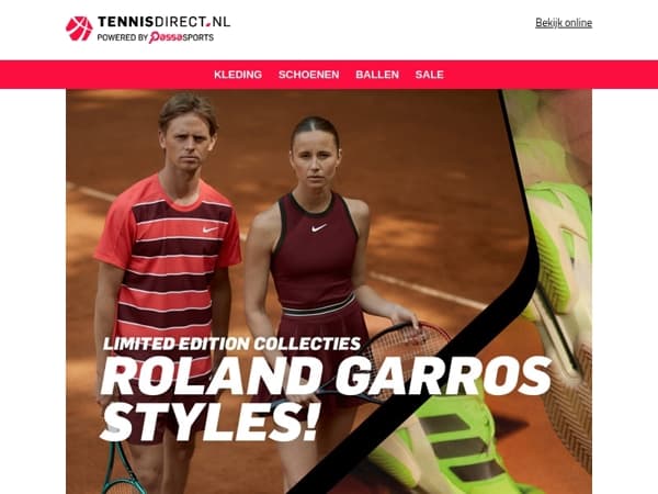 Limited edition collecties voor Roland Garros – shop ze nu