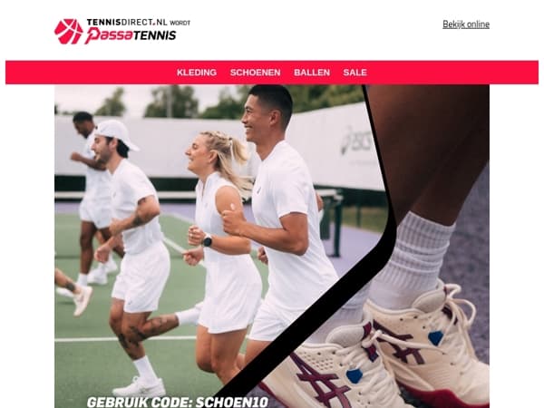 Scoor nu 10% korting op alle tennisschoenen