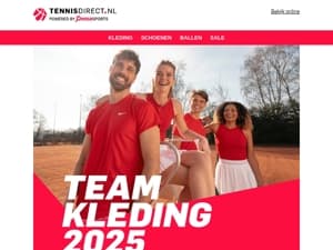 Scoor je teamoutfit op tijd!