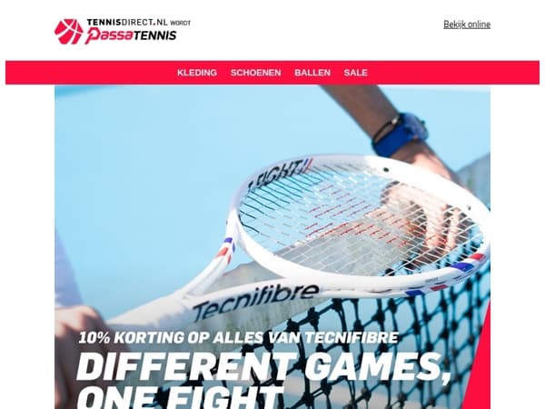 Til je spel naar een hoger niveau met Tecnifibre!