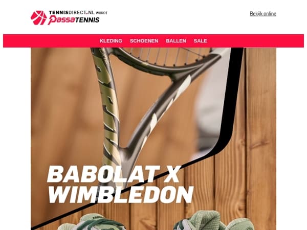 Babolat x Wimbledon: speel als de profs op het heilig gras