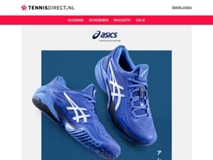 10% korting op ASICS tennisschoenen