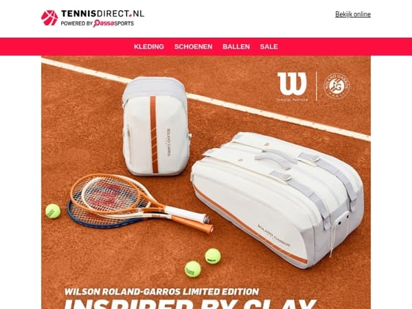 Wilson Roland Garros: Limited Edition tenniscollectie