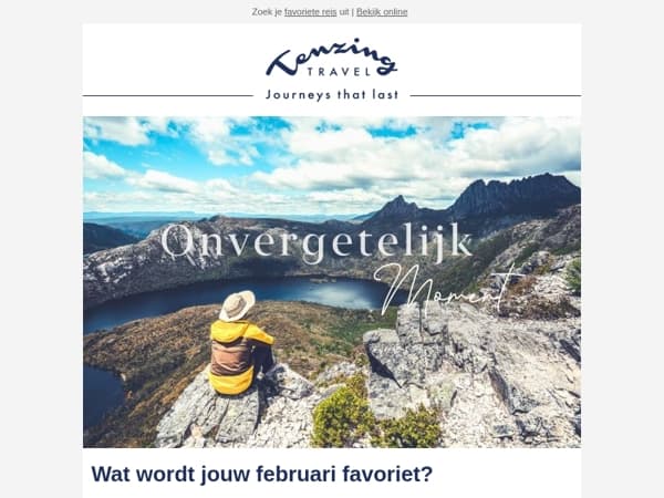 Februari favorieten: ontdek Patagonië, Nieuw-Zeeland & Tasmanië!