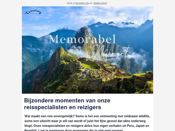 Reiservaringen die je bijblijven