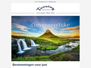 Hier reis je in juni heen!