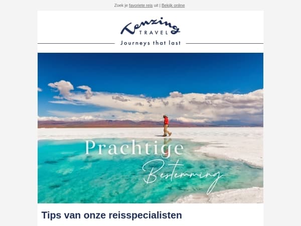 Reistips van onze specialisten 💙