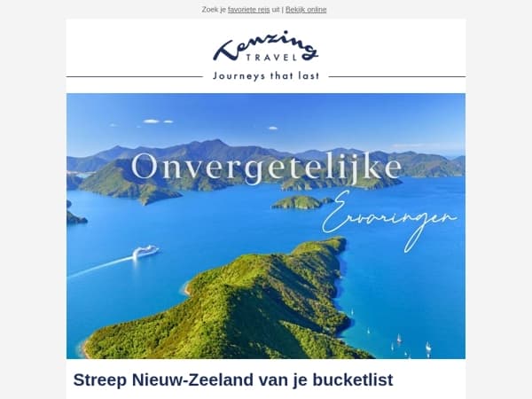 Staat Nieuw-Zeeland nog op je bucketlist? Lees dan meer in deze nieuwsbrief!