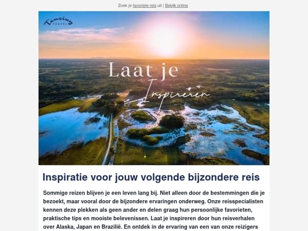 Inspiratie voor jouw volgende bijzondere reis