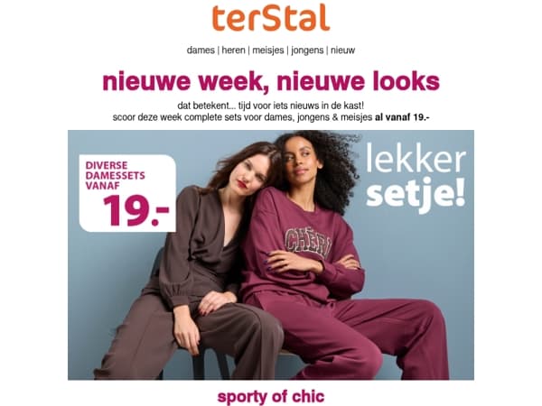 nieuwe week 💜 nieuwe sets vanaf 19.-