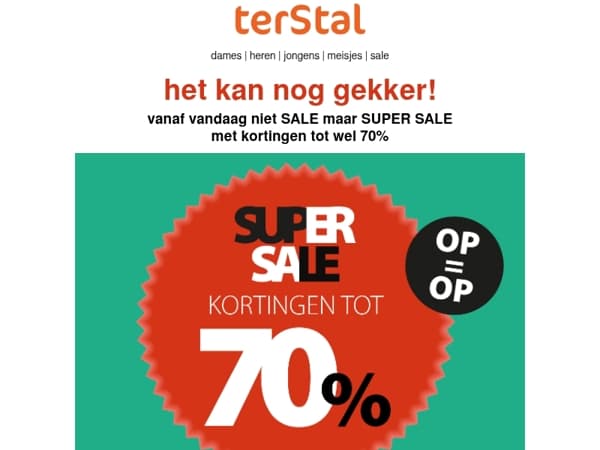 Het kan nóg gekker: tot 70% korting 🤯