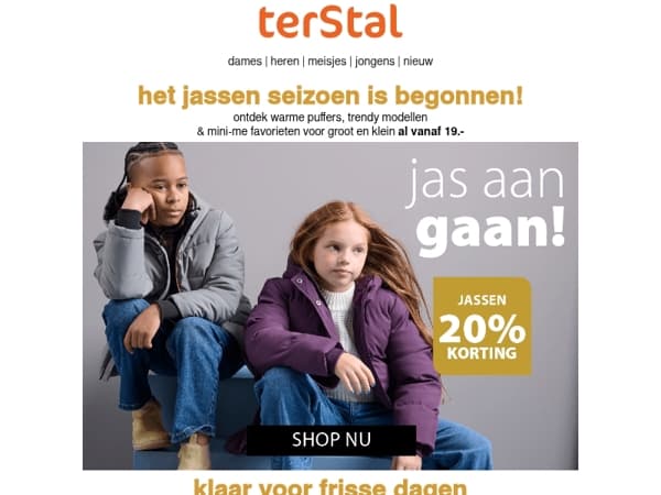 Jassenseizoen: -20% vanaf 19.-