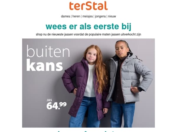 🧥 Nieuwe jassen, eerste keuze