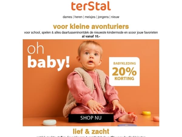 Baby, jongens & kids vanaf 10.-