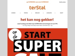 SUPERSALE is begonnen! 📢