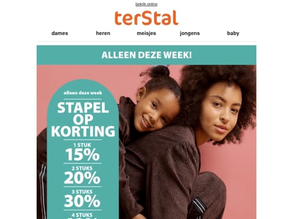 Shop 4 stuks, krijg 40% korting