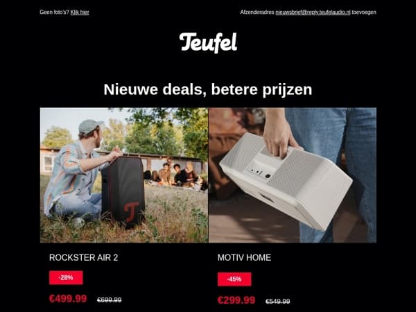Sound deals – topgeluid voor minder
