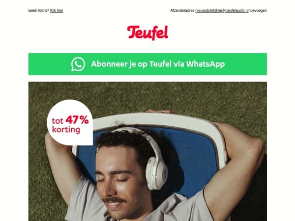 De hotteste audiokortingen tot 47 %