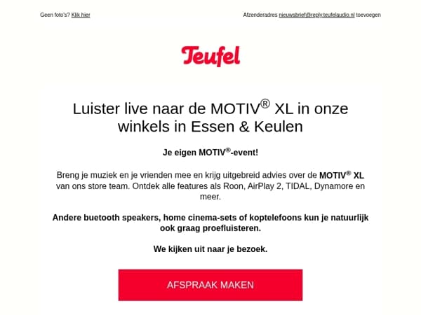Kom langs en ontdek de MOTIV® XL!	