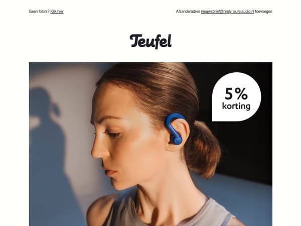 Blijf in vorm en profiteer van 5% korting!