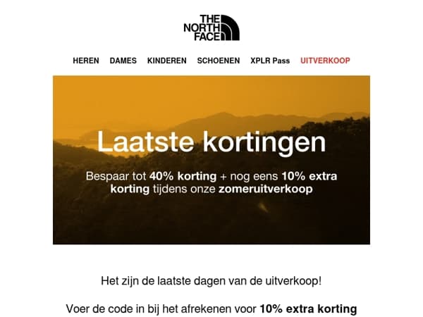 Uitverkoop: laatste kortingen! Tot 40% korting + nog eens 10% extra korting🔥
