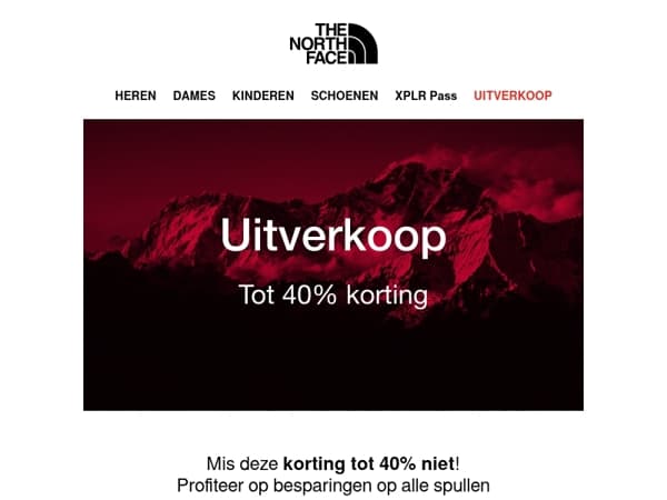 De kortingen tot 40% zijn nog steeds geldig!