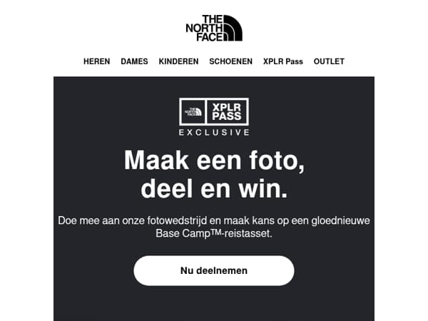 Waag je kans tijdens The North Face-fotowedstrijd