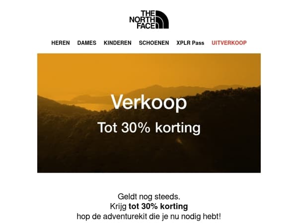 Uitverkoop - tot 30% korting op je avontuurlijke favorieten