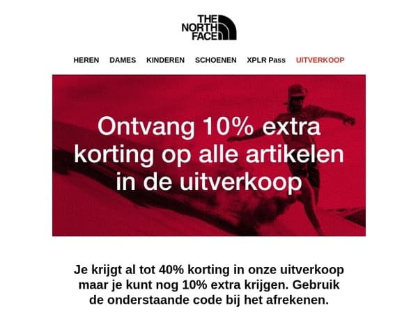 10% extra korting op alle artikelen in de uitverkoop + nieuw artikel binnen