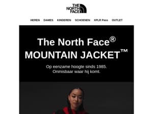 Net binnen: The North Face Mountain Jacket