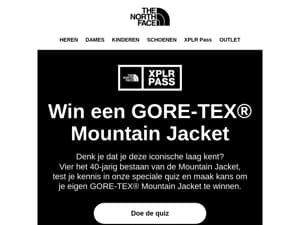 Win een GORE-TEX® Mountain Jacket met XPLR Pass