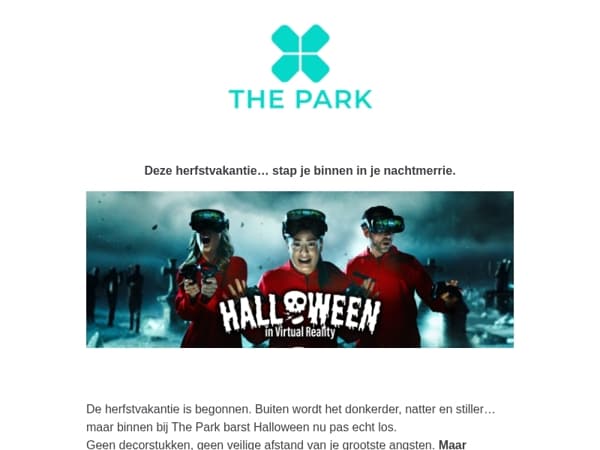 Halloween breekt los in The Park. Overleef onze nieuwste game.