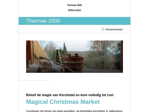 ✨ Vier de feestdagen in ultieme ontspanning bij Thermae 2000 ✨