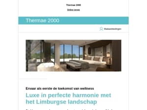 Beleef het als eerste: luxe wellness in zijn puurste vorm