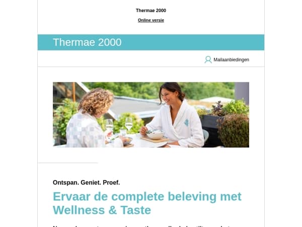 Geniet van de lente bij Thermae 2000