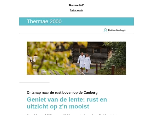 Meivakantie-tip: tijd voor jezelf bij Thermae 2000