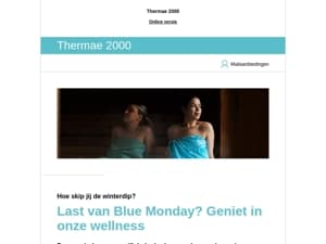 Skip de winterdip en ontsnap met een dagje wellness aan Blue Monday!