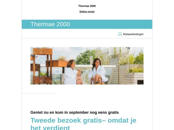 Verleng je wellnessgevoel – kom nu én nog eens gratis in september