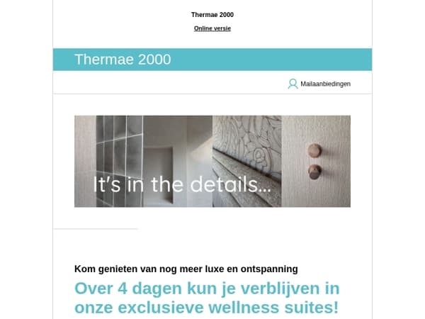 Slaap jij vanaf volgende week als een van de eerste in onze nieuwe suites