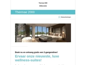 Exclusief voor jou: boek als eerste onze nieuwe wellness-suites!