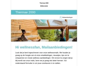 Welkom, wellnessfan!